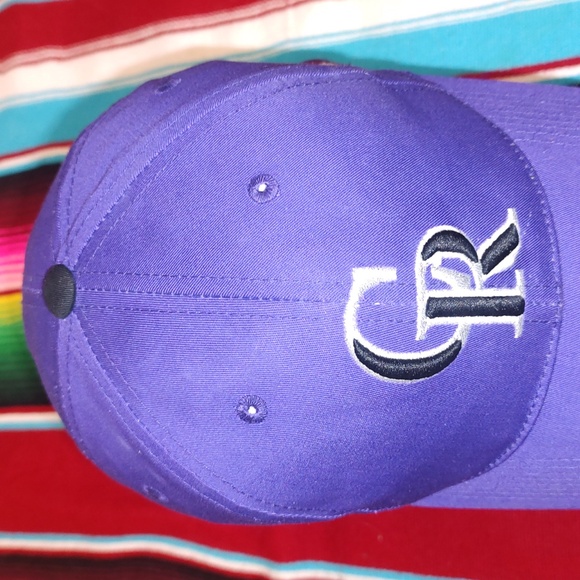 Colorado Rockies Baseball Hat Cap Adjustable Embroidered Purple Silver Black - Picture 2 of 11